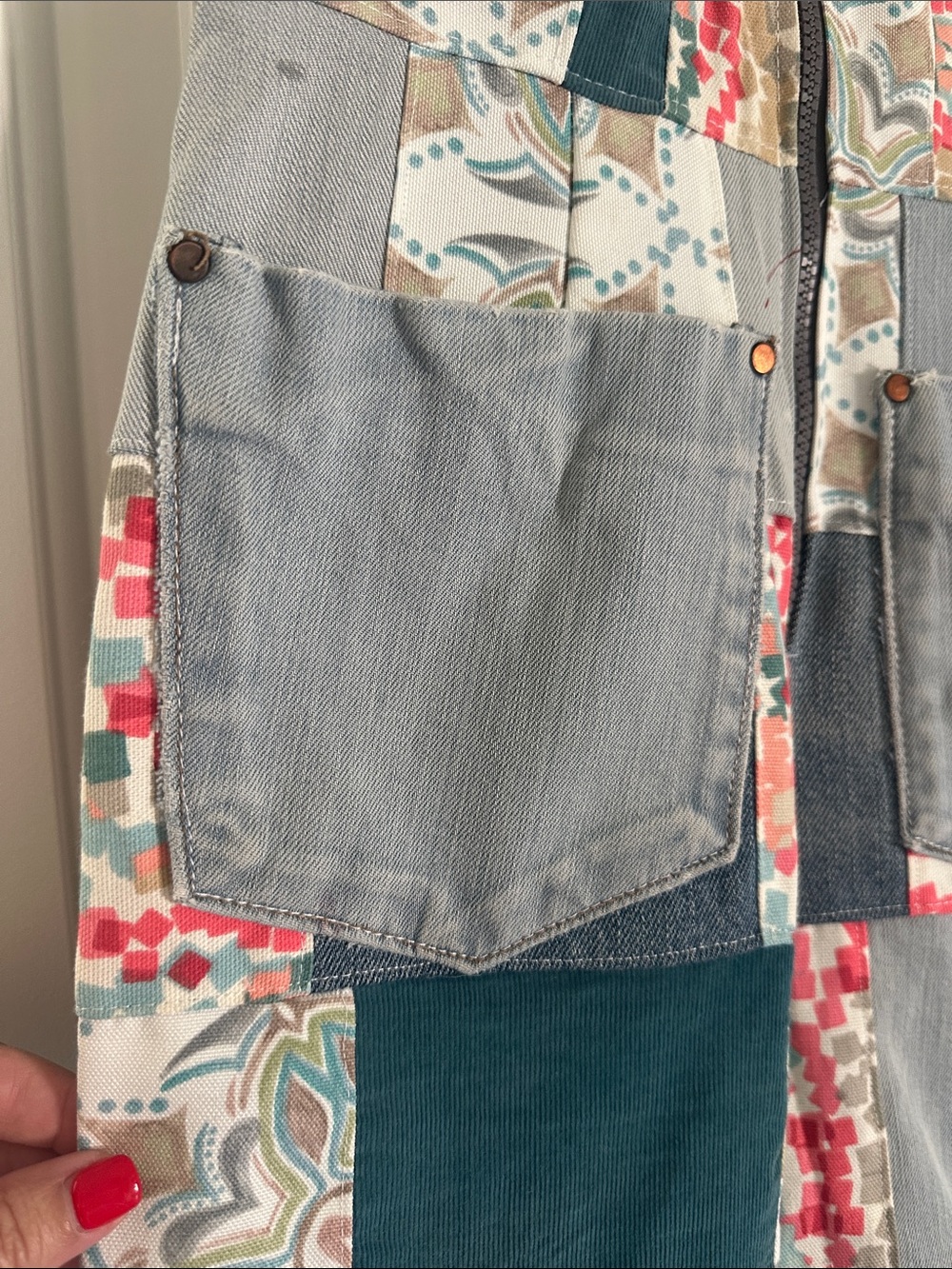 Patchwork Jumpsuit - Picture 2 of 16